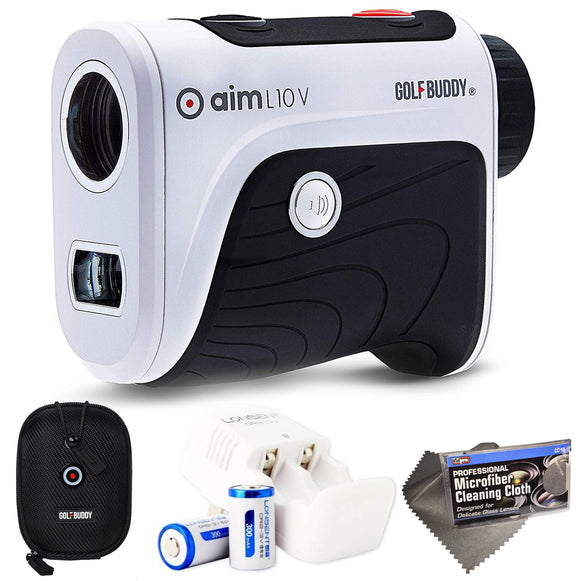 GolfBuddy Aim L10 V Talking Laser Rangefinder with Rechargeable Battery kit